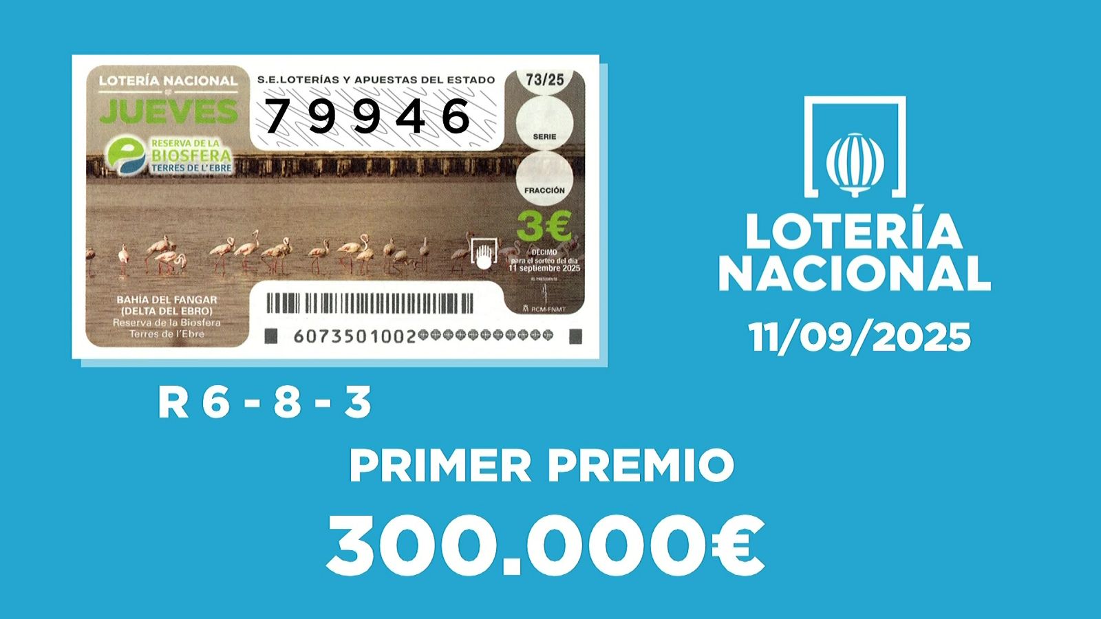 Sorteo de la Lotería Nacional del 11/09/2025 - Ver ahora
