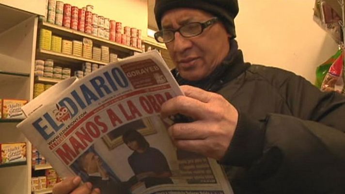 Telediario 1 - Los hispanos esperan la reforma migratoria de Obama