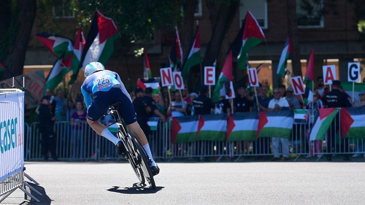 Telediario 1 - Madrid refuerza la seguridad para la final de La Vuelta ante las protestas propalestinas