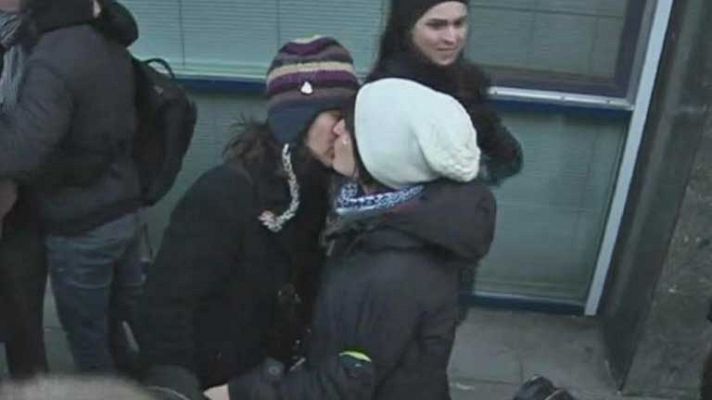 Telediario 1 - Sanción a propaganda gay en Rusia