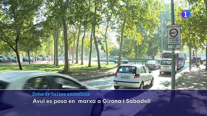 L'Informatiu - Es posa en marxa la Zona de Baixes Emissions a Girona i Sabadell