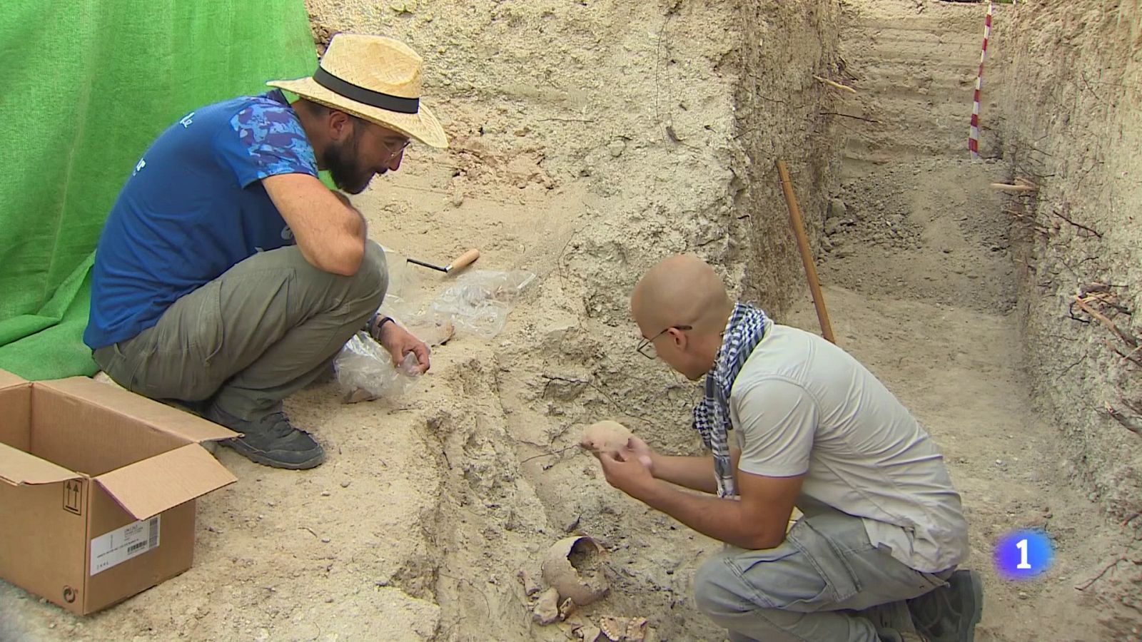 Exhumación de dos cuerpos en la fosa en Mesegar de Tajo (Toledo) | Ver ahora