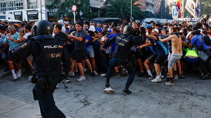 Champions League - Disturbios en la previa del Real Madrid - Olympique de Marsella