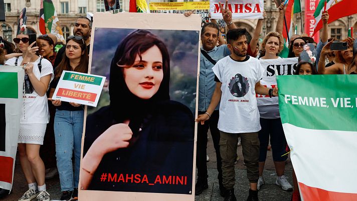 La tarde en 24h - Tercer aniversario del asesinato de la joven kurda Mahsa Amini