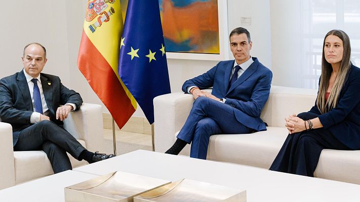 Telediario 1 - El PSOE se reúne con Junts con la vista puesta en los presupuestos