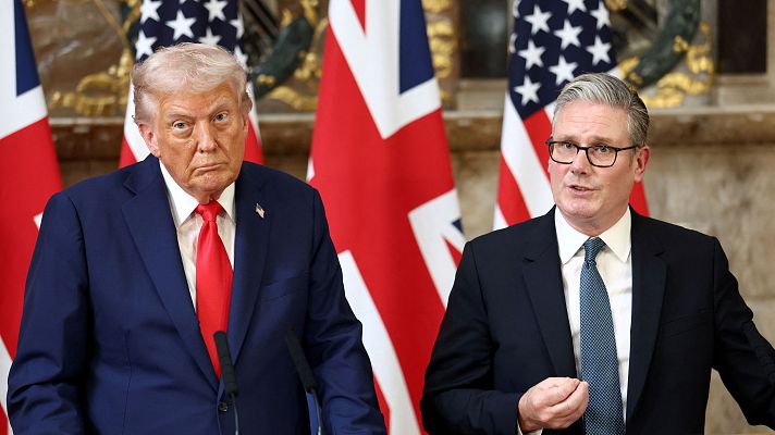 Telediario 2 - Trump y Starmer, en desacuerdo respecto al reconocimiento del Estado palestino