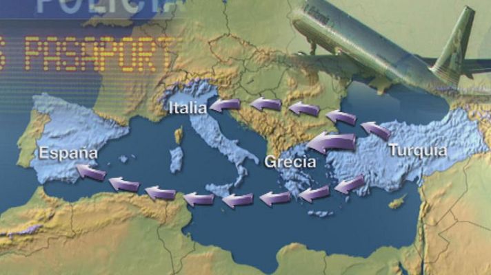 Telediario 1 - España se convierte en un país de tránsito para cientos de ciudadanos iraníes