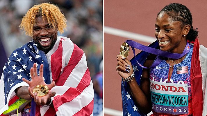 Atletismo - Noah Lyles y Melissa Jefferson-Wooden se coronan en los 200 m del Mundial de Tokio