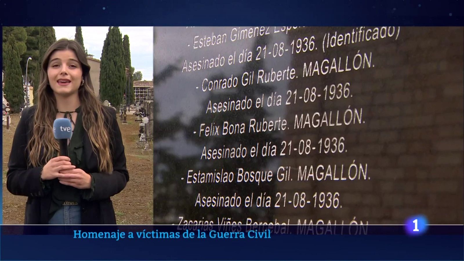 Homenaje a 17 aragoneses en el cementerio de Borja (Aragón) | Ver ahora