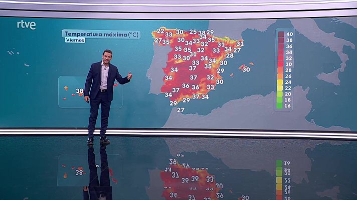 El tiempo - Descenso generalizado de las máximas, salvo en Galicia y Canarias, donde no se esperan cambios