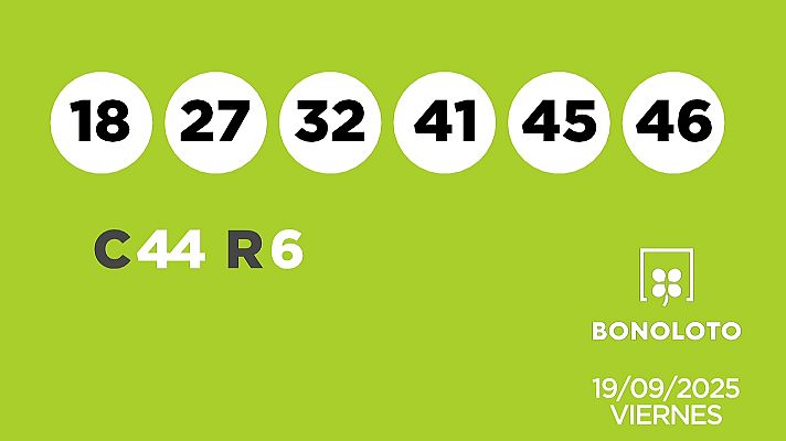 SELAE - Sorteo de la Lotería Bonoloto del 19/09/2025