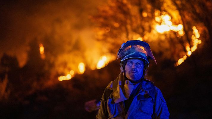 Telediario Fin de Semana - Los incendios gallegos de Pantón y O Bolo obligan a evacuar vecinos tras arrasar con más de 1.600 hectáreas