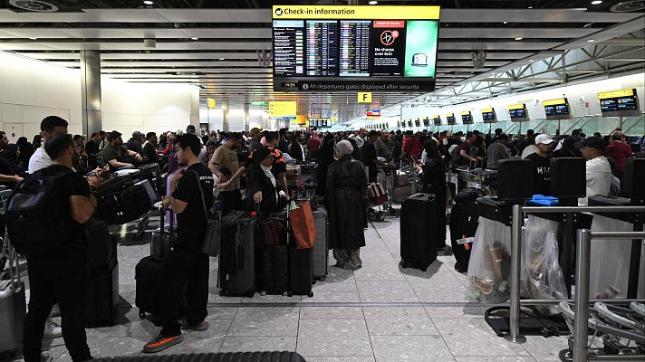 Telediario Fin de Semana - Un ciberataque deja cancelaciones y retrasos en los aeropuertos de Bruselas, Londres y Berlín