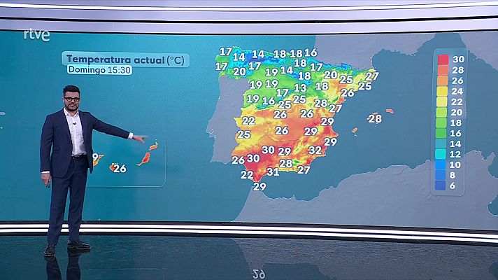 El tiempo - Chubascos y tormentas fuertes o muy fuertes en el cuadrante nordeste y tercio este