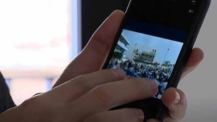 Telediario Fin de Semana - La masacre en la Franja vista por gazatíes desde España: "He perdido ya a 17 miembros de mi familia"