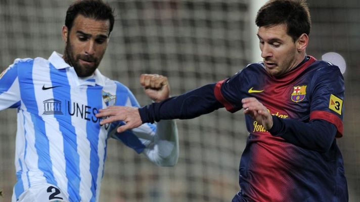 Telediario 1 - El Barça juega su primera "final" en Málaga