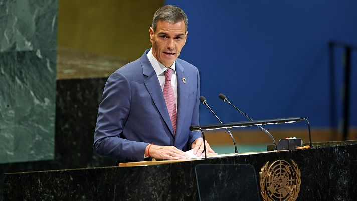  - Sánchez reclama la entrada de Palestina en la ONU