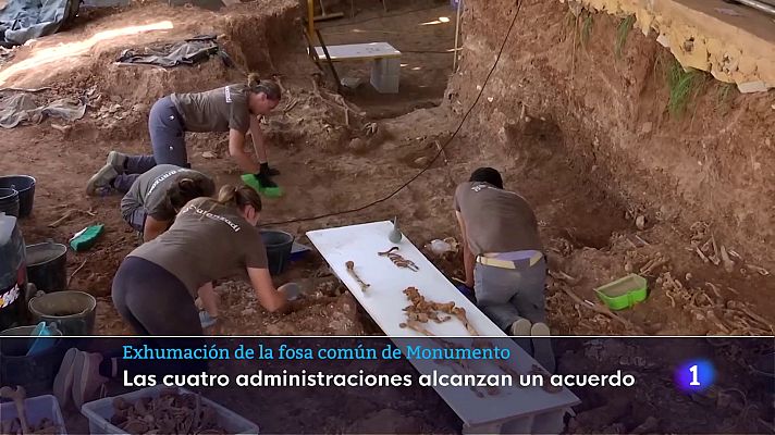 Noticias Andalucía - Exhumación de la fosa de Monumento en el cementerio de Sevilla
