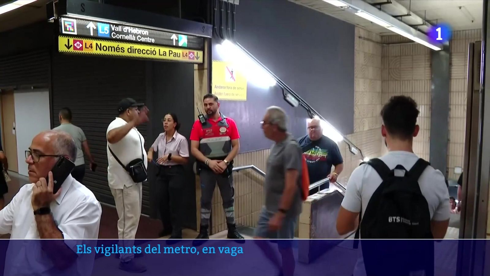 Els vigilants del metro de Barcelona, en vaga la Mercè - L'Informatiu | Veure