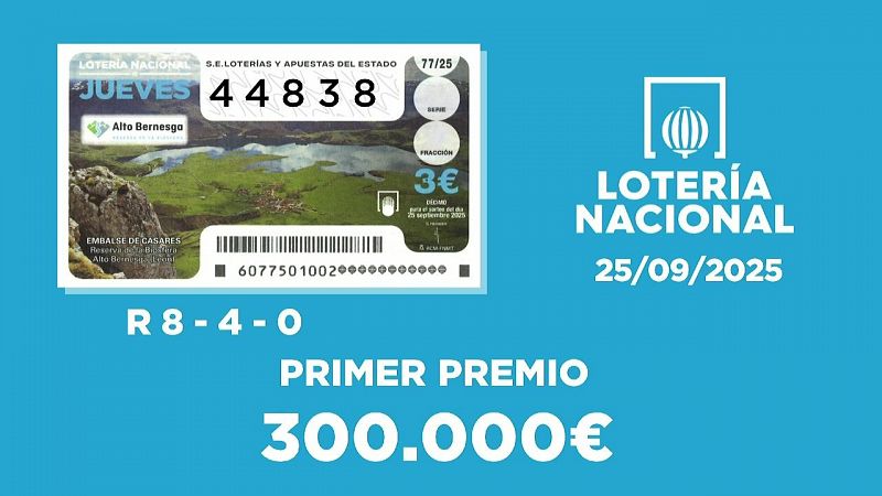 Sorteo de la Lotera Nacional del 25/09/2025 - Ver ahora
