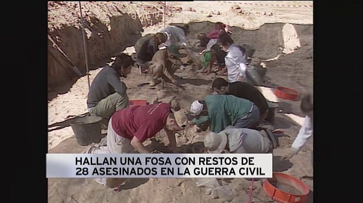 Fue noticia en el Archivo de RTVE - Exhumación en el monte La Andaya 4 (Quintanilla de la Mata, Burgos)