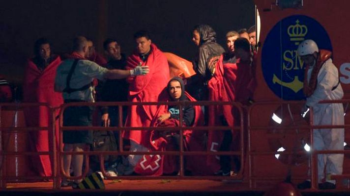 Telediario 1 - Datos de inmigración ilegal