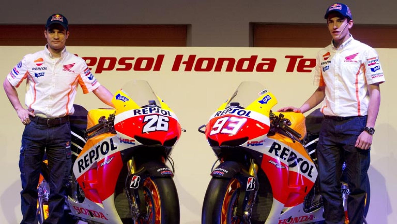 Honda presenta las nuevas motos de Pedrosa y Márquez | Ver