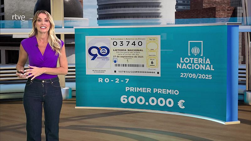 Sorteo de la Lotera Nacional: 27/09/2025 - Loteras | Ver