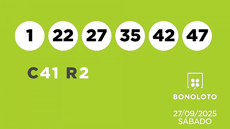Sorteo de la Lotera Bonoloto del 27/09/2025 - Ver ahora
