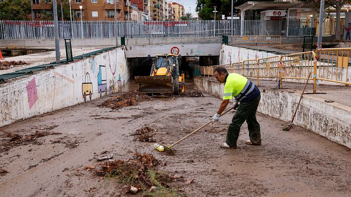 Telediario 1 - La borrasca Gabrielle reaviva la pesadilla de la dana