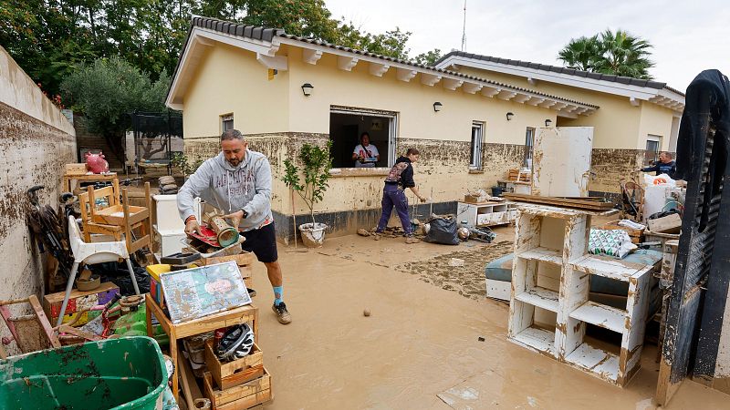 El desbordamiento del río Huerva inunda varios pueblos en Zaragoza - Telediario 1 | Ver