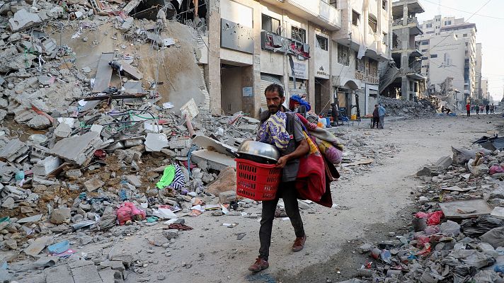 Telediario 2 - La coordinadora de emergencias de MSF, Esperanza Santos: "La situación de seguridad en la ciudad de Gaza es insostenible"