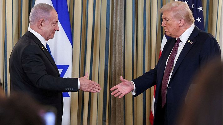 Telediario 2 - El plan de Trump para la paz en Gaza: liberación de rehenes en 72 horas, desarme de Hamás y renuncia a la ocupación