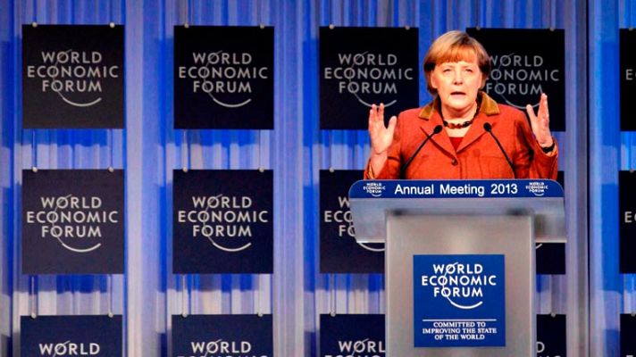 Telediario 1 - Draghi hablará en Davos