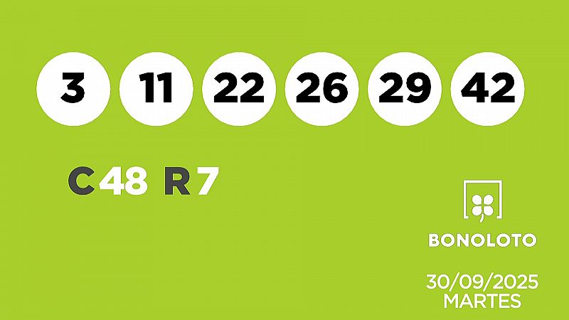 Sorteo de la Lotera Bonoloto y Euromillones del 30/09/2025 - Ver ahora