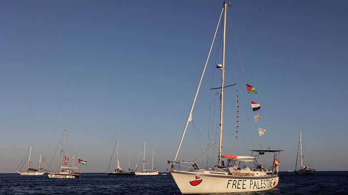 Telediario 1 - La Flotilla de Gaza entra en zona de alto riesgo