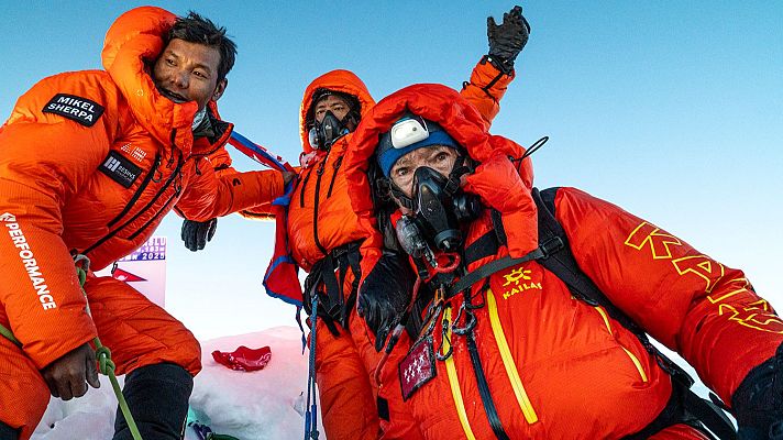 Los Deportes de La1 - Carlos Soria, con 86 años en un 'ochomil'. Así hizo cima en el Manaslu