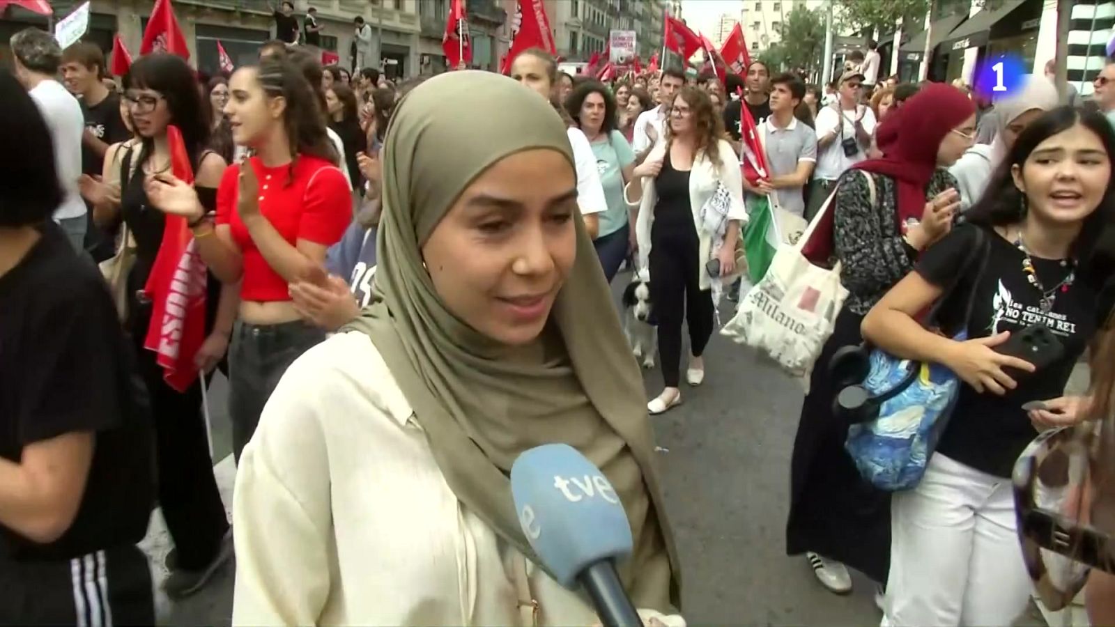 Vaga estudiantil a Barcelona per exigir l'alliberament de la Flotilla