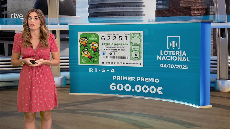 Sorteo de la Lotera Nacional: 04/10/2025 - Loteras | Ver