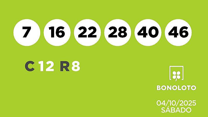 SELAE - Sorteo de la Lotería Bonoloto del 04/10/2025