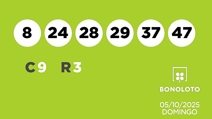 SELAE - Sorteo de la Lotería Bonoloto del 05/10/2025