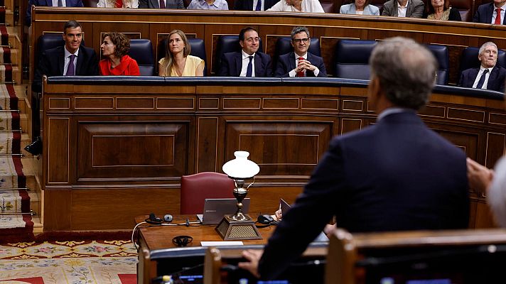 Telediario 1 - El PP anuncia que citará a Sánchez en la comisión del caso Koldo y el presidente le responde: "Ánimo, Alberto"
