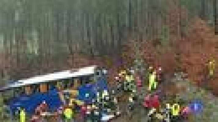 Once muertos y más de 30 heridos en un accidente de autobús en Portugal