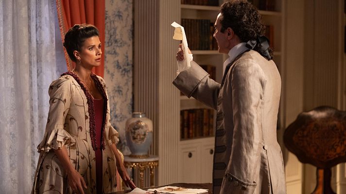 Valle Salvaje - El duque muestra a Victoria la carta a Úrsula