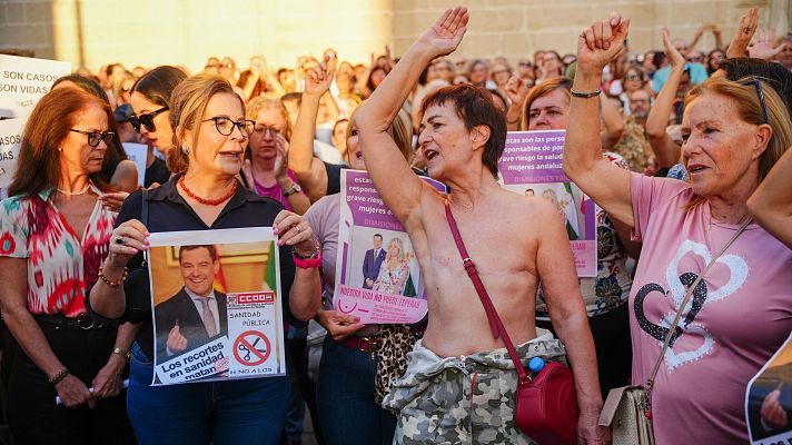 Telediario 1 - Más denuncias por los errores de cribado de cáncer de mama en Andalucía