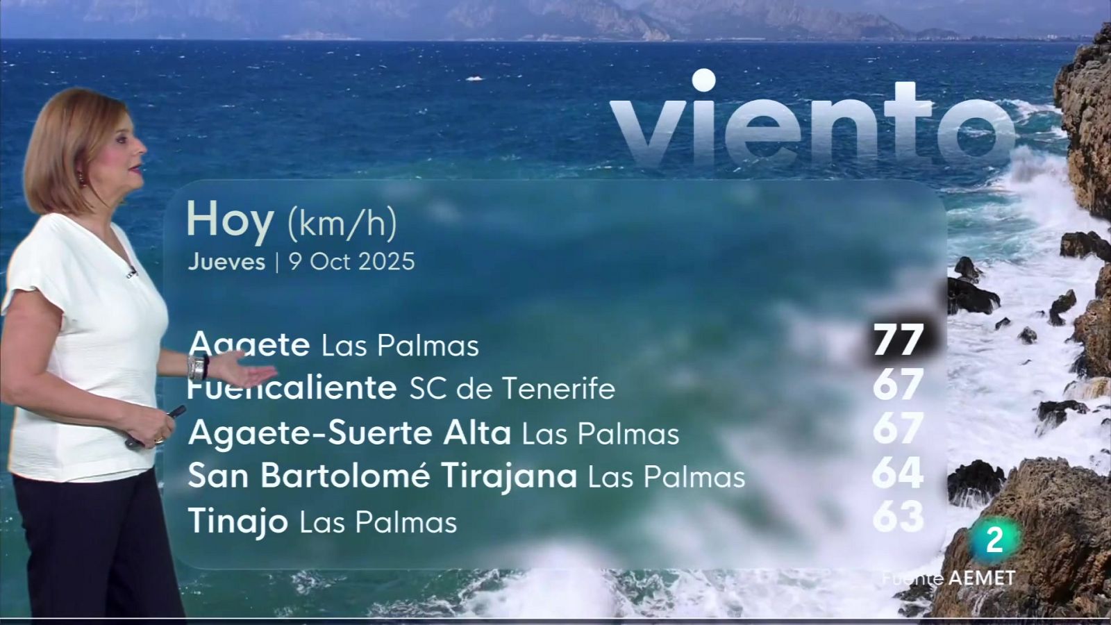 El tiempo en Canarias - 09/10/2025