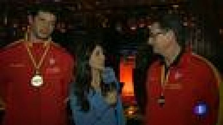 Telediario 1 - Entrerríos y Valero: "Estamos en crisis pero el deporte español está muy sano"