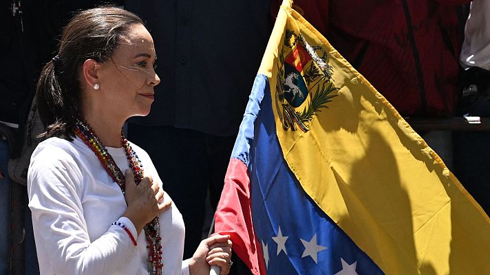 Telediario 1 - La opositora venezolana María Corina Machado, Nobel de la Paz por su lucha por la "democracia"