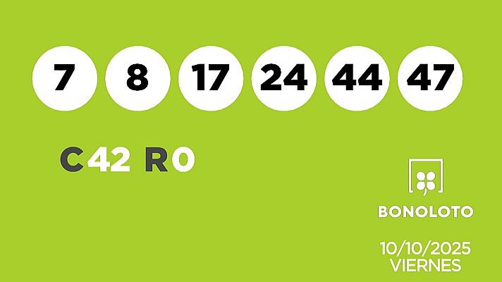 SELAE - Sorteo de la Lotería Bonoloto del 10/10/2025