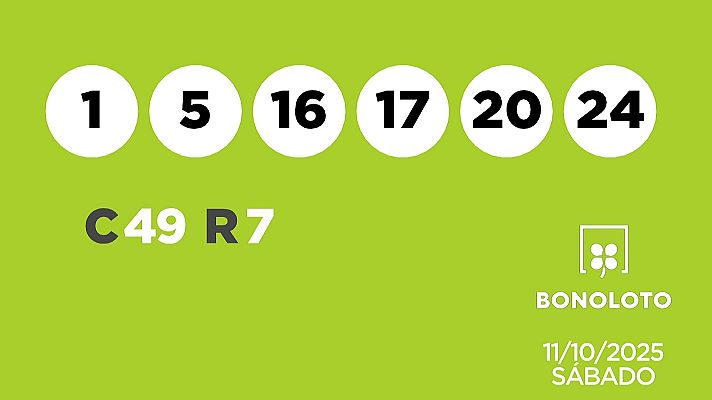 SELAE - Sorteo de la Lotería Bonoloto del 11/10/2025